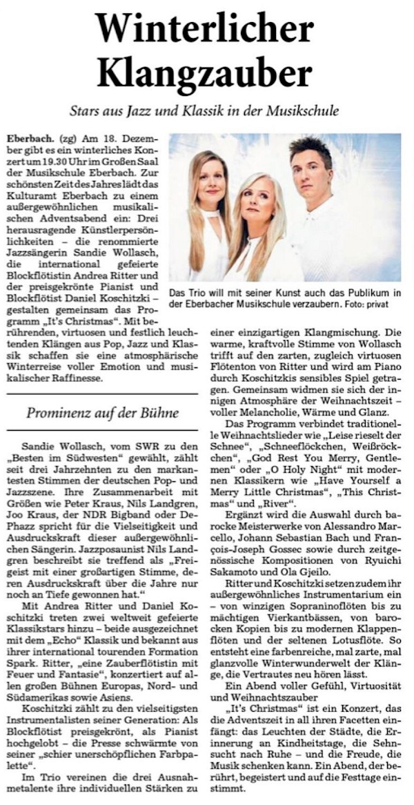 Eine schöne Ankündigung…:-)